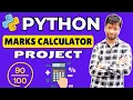 Python Marks Calculator - Total Subjects Average in One Go Marks Calculation in Python