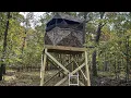 How to Build a Tower Blind DIY Deer Blind and Hunting in Southern Illinois