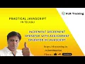 Javascript assignment operator 21 Practical JavaScript Training Telugu JavaScript Tutorial