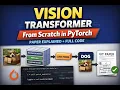Vision Transformer ViT From Scratch in PyTorch Paper Explained Full Code