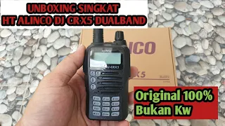 unboxing singkat ht alinco dj crx5 alinco crx 5 dualband