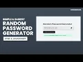 Random Password Generator and Copy Password to Clipboard with JavaScript Codingscape