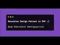 Decorator Design Pattern in PHP