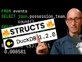 Querying structs just got 6x faster in DuckDB 1 2
