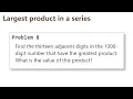 Project Euler Problem 8