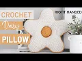 Crochet Flower Pillow Pattern Crochet Flower Pillow Tutorial Crochet Pillow FREE Pattern RIGHT