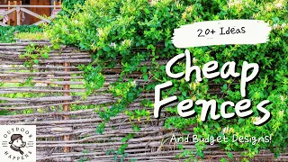 20 Cheap Fence Ideas and Budget Designs for Your Farm or Backyard