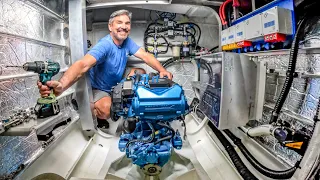 You Won’t Believe This Transformation (ENGINE ROOM BUILD!) 🤯  Aluminum Catamaran Build Pt. 52