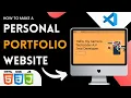 How To Make A Portfolio Website Using HTML CSS JS Part-4