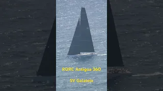 SV Galateia at Antigua 360 start line #svsaracenstravels