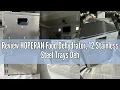Review HOPERAN Food Dehydrator 12 Stainless Steel Trays Dehydrators for Food and Jerky Herbs Frui