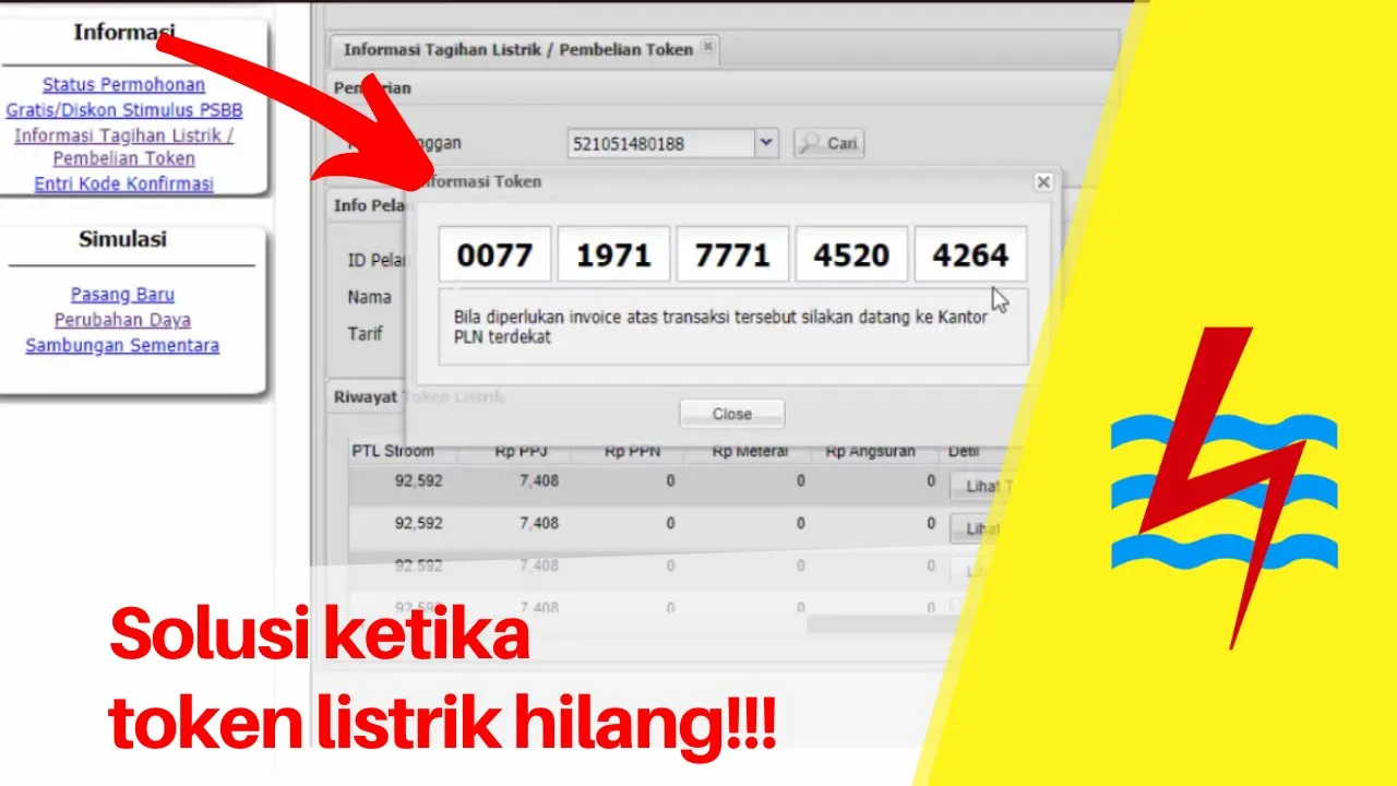 contoh penanganan meteran listrik token gagal masuk. meteran listrik pulsa muncul tulisan periksa. k. 