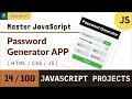 Password generator App using JavaScript JavaScript Projects Tutorial 2024