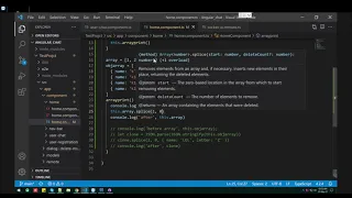 insert or delete using splice in array in angular