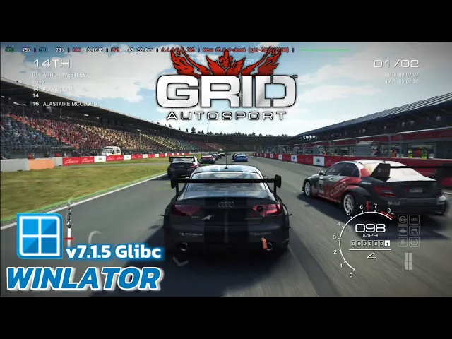 Winlator Glibc - Gameplay Grid Autosport (Windows) On Android