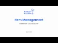 Rollbar Academy Item management