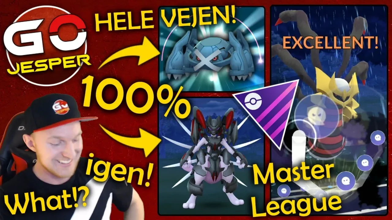 100% METAGROSS HELE VEJEN!! GO BATTLE MASTER LEAGUE!! (DANSK POKÉMON GO)
