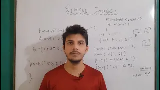program to calculate simple interest c programming step by step programming in c