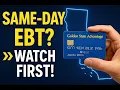 Same-Day EBT Card Replacement in CA Yes Watch Before You Call