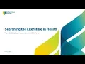 Searching the Literature in Health Part 3 Boolean Searching in CINAHL