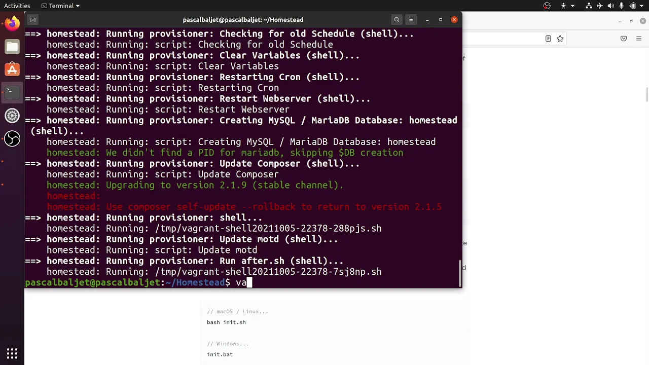 [Artisan School] Getting started with Laravel Homestead (VirtualBox Virtual Machine) on Ubuntu 20.04