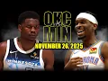 Oklahoma City Thunder vs Minnesota Timberwolves Full Game Highlights - November 26 2025 NBA Season