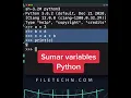 Como sumar variables en PYTHON