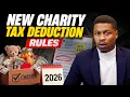 The New 2026 Charitable Tax Rules No One Is Talking About