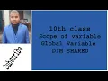 dim shared statement in qbasic global variable in qbasic by mithlesh kapar