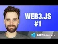 Web3 js Intro Web3 js Ethereum Blockchain Developer Crash Course