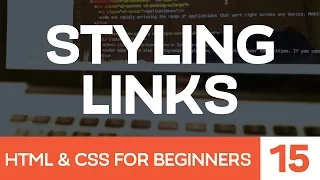 HTML CSS for Beginners Part 15 How to style links