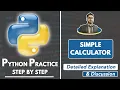 Python Program to Make a Simple Calculator in Hindi Python Exercise Python Tutorial in Hindi