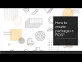 Lagu How to create package in ROS? #engineering #ros #ai #roboticarm #simulation