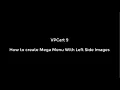 How to create Mega Menu With Left Side Images