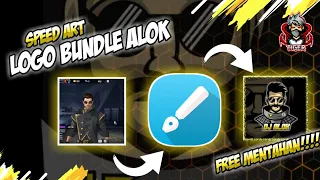 Download Speed art logo bundle dj alok// free mentahan MP3