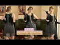 Women 1920s Flapper Dress Black Plus Size Jewel Neck Gatsby Dress With Tassel Zapaka