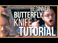 Your 5 FIRST Butterfly Knife Tricks - Beginner Balisong Tutorial