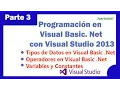 Operadores tipos de datos variables 3-25 Programacion Visual Basic Net con Visual Studio 2013