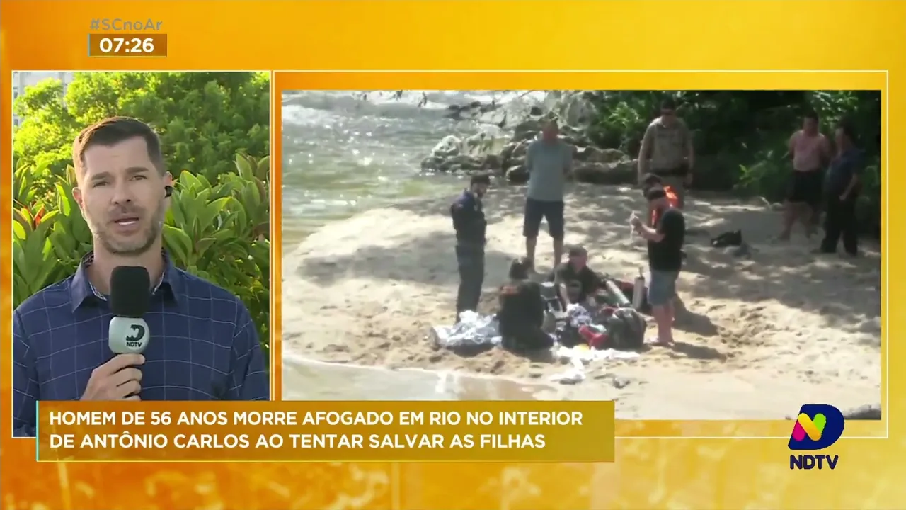 Homem morre afogado ao tentar salvar as filhas em Antônio Carlos, na Grande Florianópolis