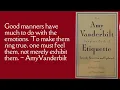Introduction to Amy Vanderbilt s Etiquette Ep 1