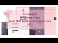 Build ReactJS Project Firebase Chat Application Live Chat Part-4 Reder list functions
