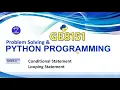 GE3151 - PYTHON PROGRAMMING