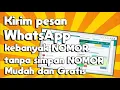 Download Lagu Cara Mudah dan Gratis Kirim pesan WhatsApp ke banyak nomor tanpa simpan nomor