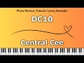 Central Cee - DC10 Piano Version Tutorial Karaoke