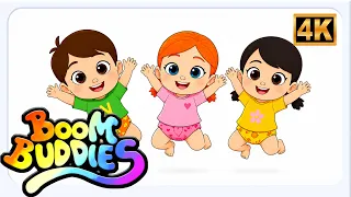 👶 Cinco Bebês | Música Divertida De Contagem Para Crianças Pequenas - Boom Buddies
