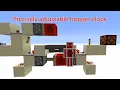Precisely adjustable Minecraft hopper clock one second per item RQTSTEIN