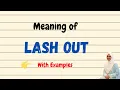 Daily vocabulary Lash out Meaning Vocabgram