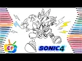 Sonic 4 prediction coloring pages Sonic the Hedgehog 4 How to draw Sonic vs Silver