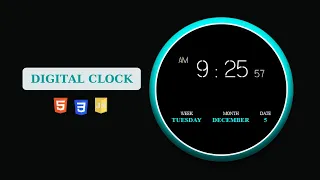 Digital Clock Using JavaScript