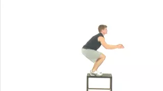 Box Jump up with Stabilization Transverse Plane